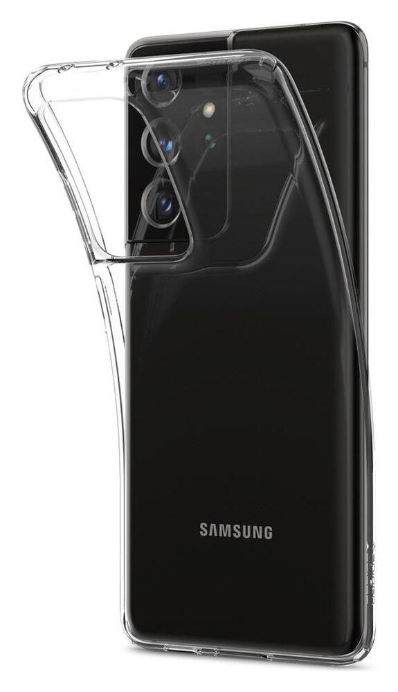 Spigen Liquid Crystal Samsung Galaxy S21 Ultra Hoesje Transparant afbeelding 10