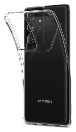 Spigen Liquid Crystal Samsung Galaxy S21 Ultra Hoesje Transparant afbeelding 10