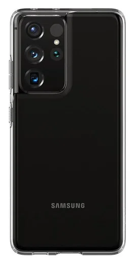 Spigen Liquid Crystal Samsung Galaxy S21 Ultra Hoesje Transparant afbeelding 11