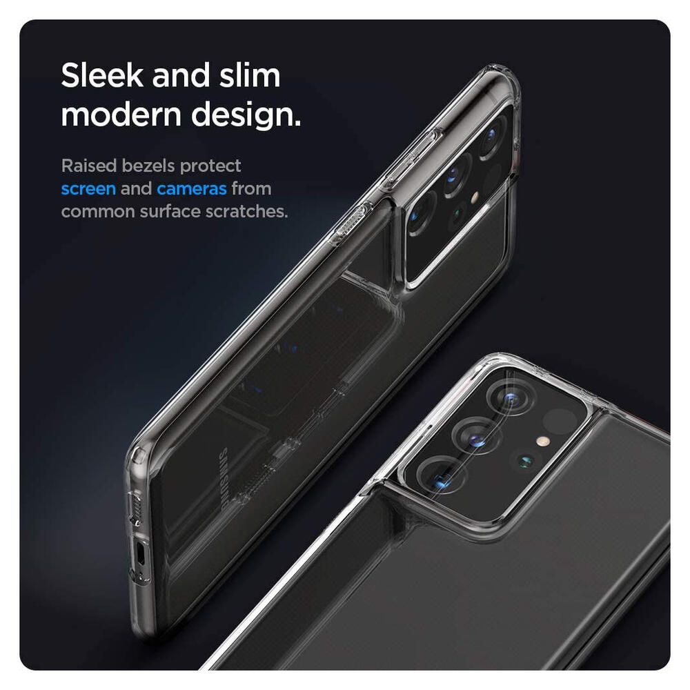 Spigen Liquid Crystal Samsung Galaxy S21 Ultra Hoesje Transparant afbeelding 6