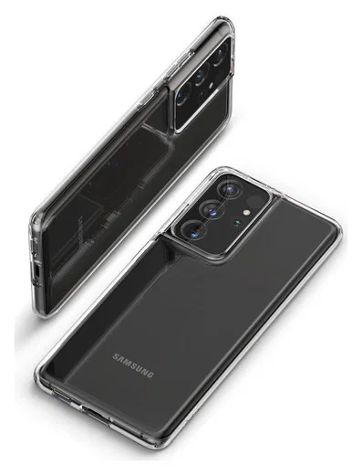 Spigen Liquid Crystal Samsung Galaxy S21 Ultra Hoesje Transparant afbeelding 9