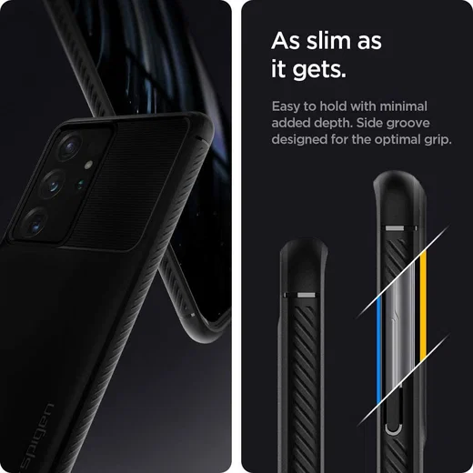 Spigen Rugged Armor Samsung Galaxy S21 Ultra Hoesje Zwart afbeelding 7
