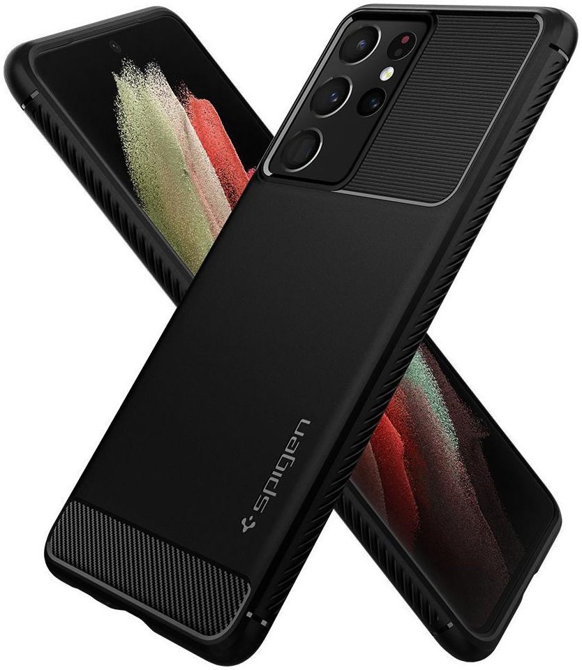 Spigen Rugged Armor Samsung Galaxy S21 Ultra Hoesje Zwart afbeelding 11
