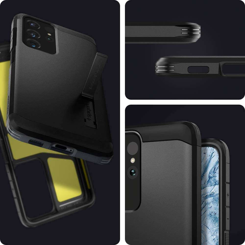 Spigen Tough Armor Samsung Galaxy S21 Ultra Hoesje Zwart afbeelding 9