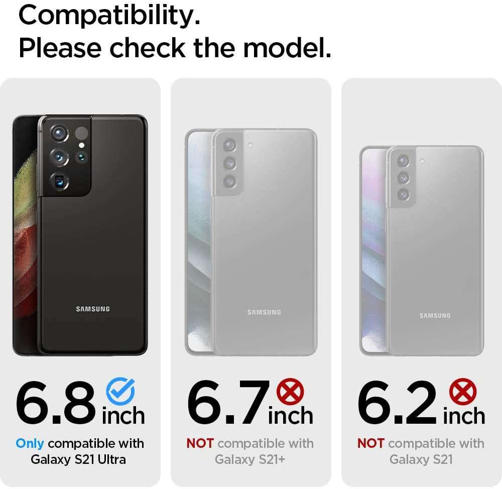 Spigen Tough Armor Samsung Galaxy S21 Ultra Hoesje Zwart afbeelding 14