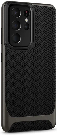 Spigen Neo Hybrid Samsung Galaxy S21 Ultra Hoesje Gunmetal afbeelding 11