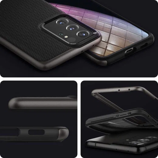 Spigen Neo Hybrid Samsung Galaxy S21 Ultra Hoesje Gunmetal afbeelding 5