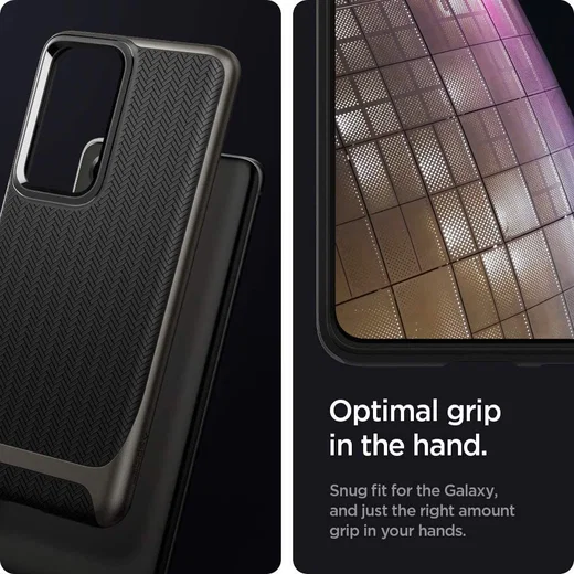 Spigen Neo Hybrid Samsung Galaxy S21 Ultra Hoesje Gunmetal afbeelding 7