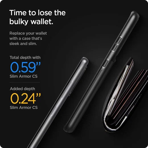 Spigen Slim Armor CS Samsung Galaxy S21 Ultra Hoesje Zwart afbeelding 7