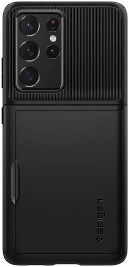 Spigen Slim Armor CS Samsung Galaxy S21 Ultra Hoesje Zwart afbeelding 4