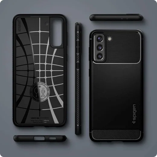 Spigen Rugged Armor Samsung Galaxy S21 Plus Hoesje Zwart afbeelding 4