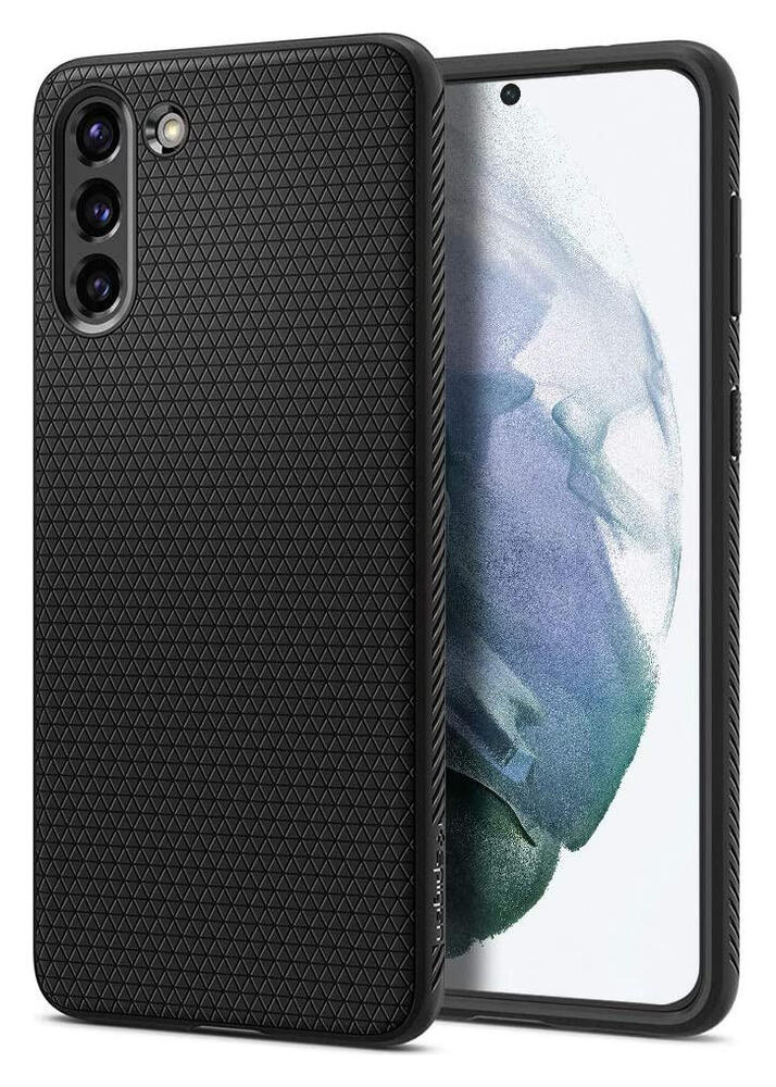 Spigen Liquid Air Samsung Galaxy S21 Plus Hoesje Zwart afbeelding 1