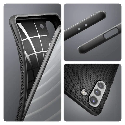 Spigen Liquid Air Samsung Galaxy S21 Plus Hoesje Zwart afbeelding 10