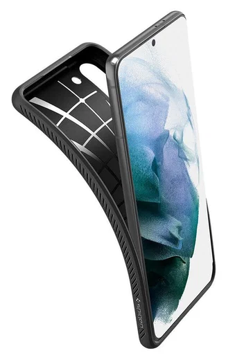 Spigen Liquid Air Samsung Galaxy S21 Plus Hoesje Zwart afbeelding 2