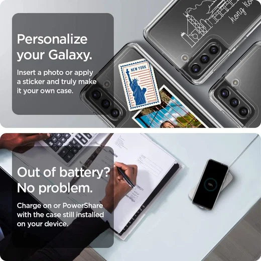 Spigen Ultra Hybrid Samsung Galaxy S21 Plus Hoesje Transparant afbeelding 5