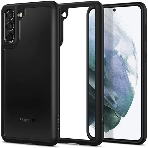 Spigen Ultra Hybrid Samsung Galaxy S21 Plus Hoesje Zwart afbeelding 1