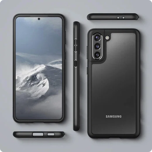 Spigen Ultra Hybrid Samsung Galaxy S21 Plus Hoesje Zwart afbeelding 4