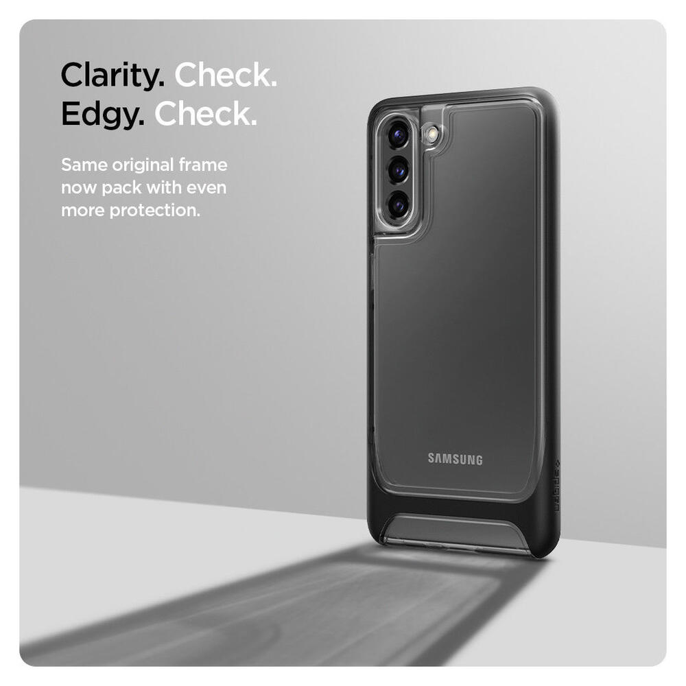 Spigen Neo Hybrid Crystal Samsung Galaxy S21 Plus Hoesje Zwart afbeelding 6
