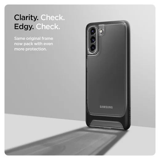 Spigen Neo Hybrid Crystal Samsung Galaxy S21 Plus Hoesje Zwart afbeelding 6