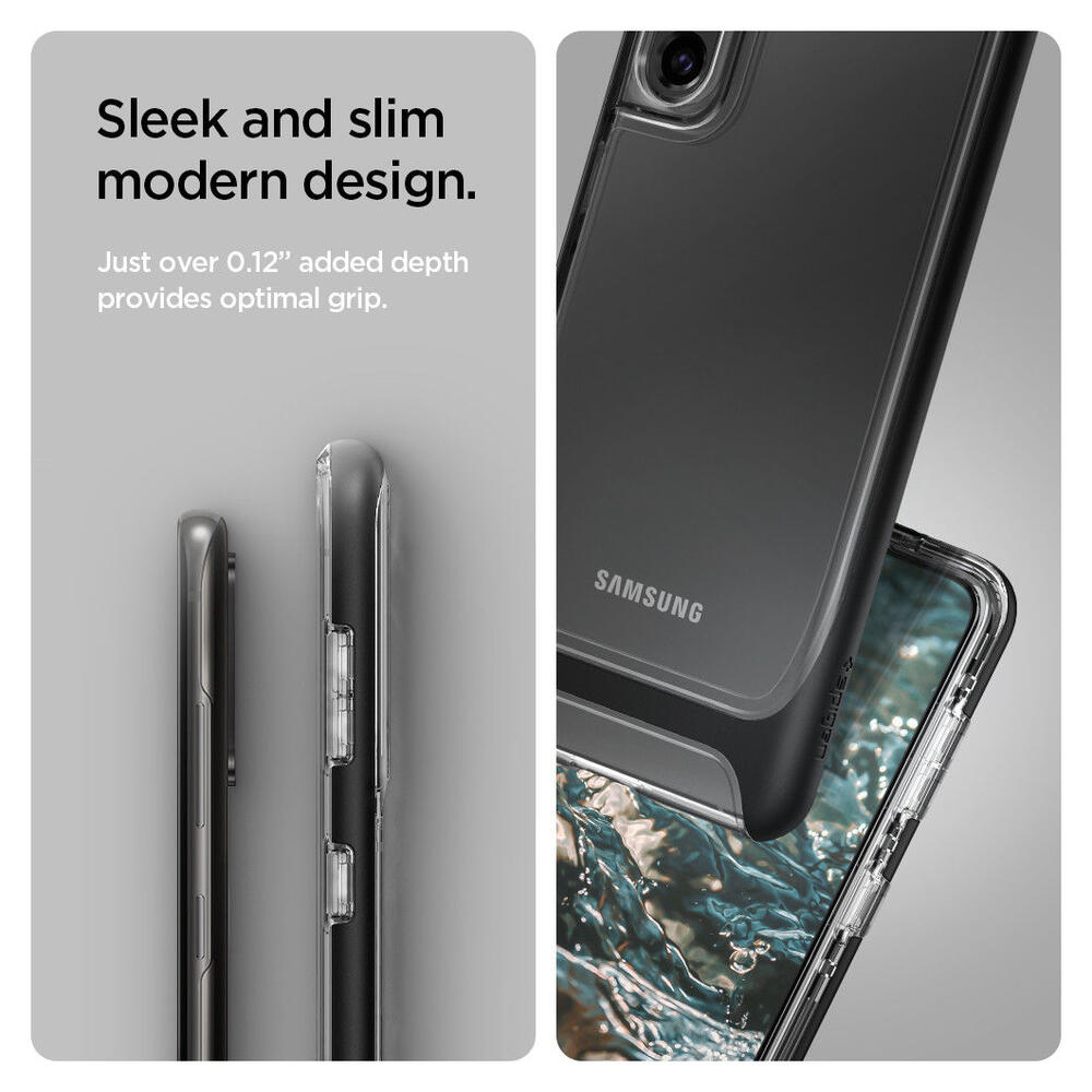 Spigen Neo Hybrid Crystal Samsung Galaxy S21 Plus Hoesje Zwart afbeelding 7