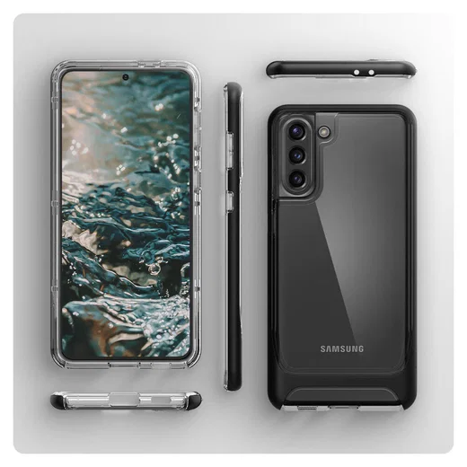 Spigen Neo Hybrid Crystal Samsung Galaxy S21 Plus Hoesje Zwart afbeelding 9