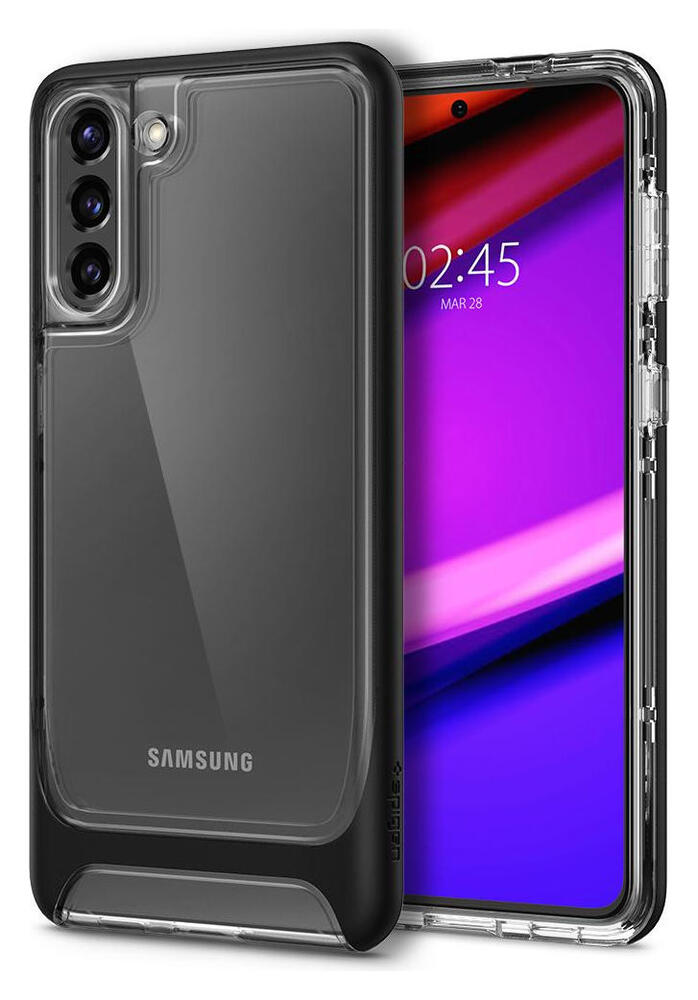 Spigen Neo Hybrid Crystal Samsung Galaxy S21 Plus Hoesje Zwart afbeelding 2