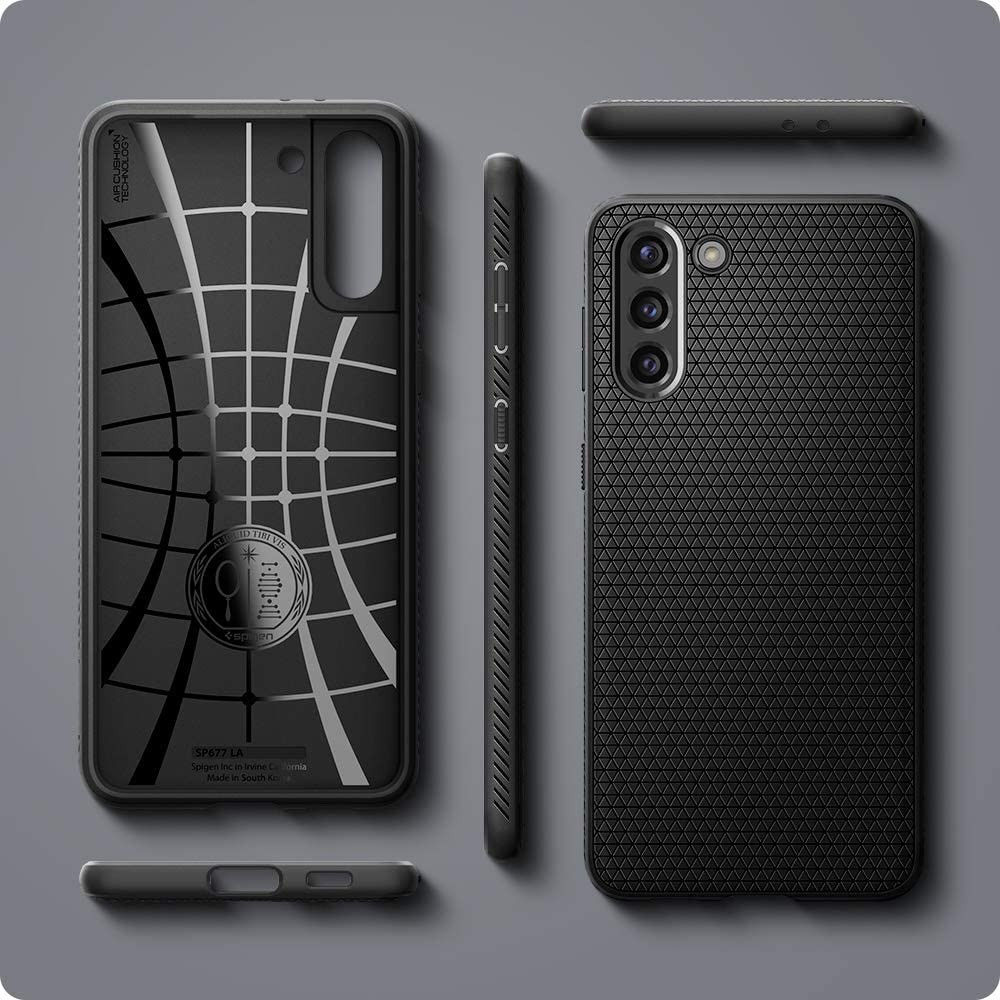 Spigen Liquid Air Samsung Galaxy S21 Hoesje Zwart afbeelding 5
