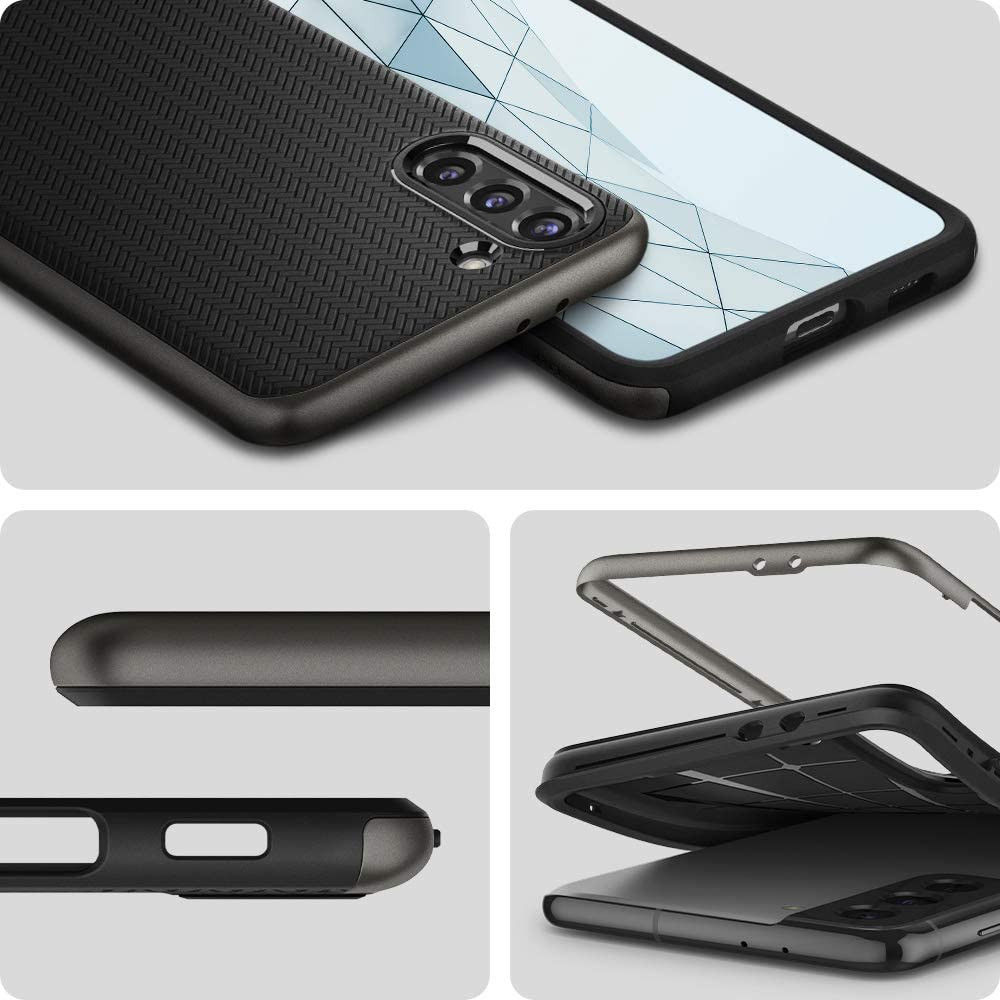 Spigen Neo Hybrid Samsung Galaxy S21 Hoesje Gunmetal afbeelding 7