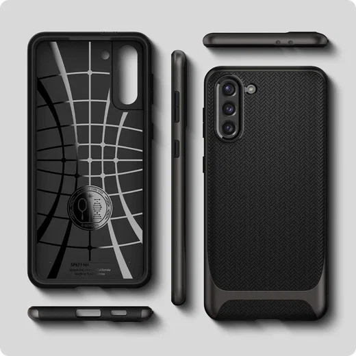 Spigen Neo Hybrid Samsung Galaxy S21 Hoesje Gunmetal afbeelding 3