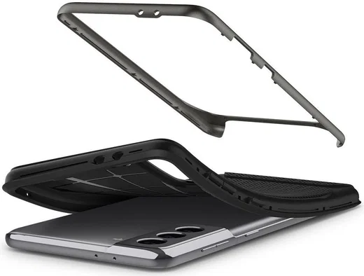 Spigen Neo Hybrid Samsung Galaxy S21 Hoesje Gunmetal afbeelding 12