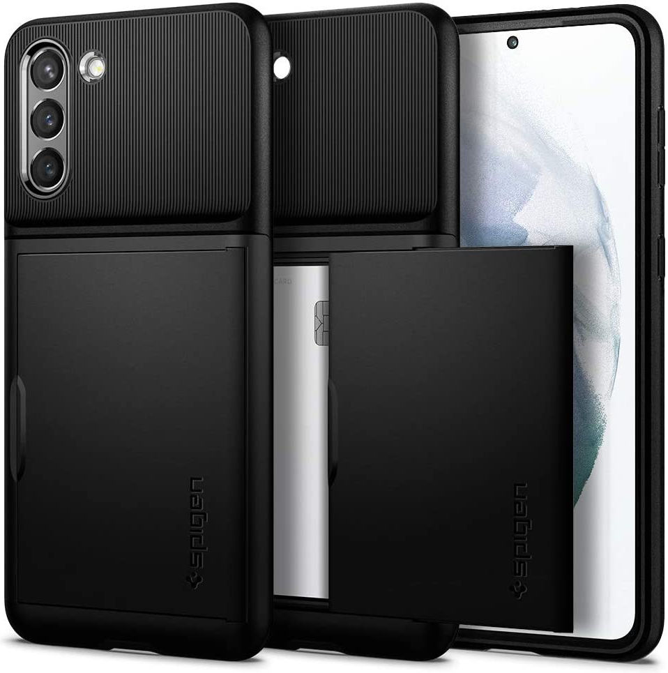 Spigen Slim Armor CS Samsung Galaxy S21 Hoesje Zwart afbeelding 1
