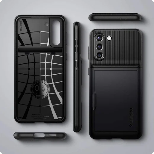 Spigen Slim Armor CS Samsung Galaxy S21 Hoesje Zwart afbeelding 4