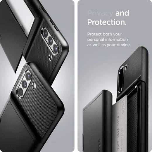 Spigen Slim Armor CS Samsung Galaxy S21 Hoesje Zwart afbeelding 7