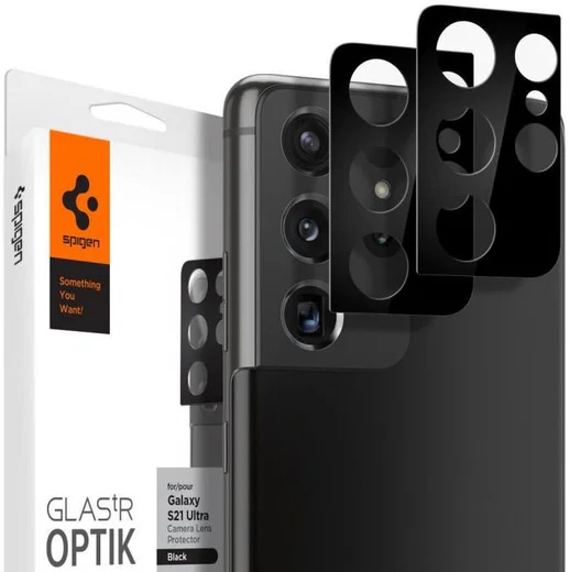 Spigen Optik Samsung Galaxy S21 Ultra Camera Lens Protector (2-Pack) afbeelding 1