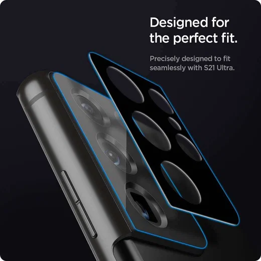 Spigen Optik Samsung Galaxy S21 Ultra Camera Lens Protector (2-Pack) afbeelding 4