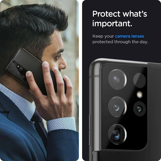 Spigen Optik Samsung Galaxy S21 Ultra Camera Lens Protector (2-Pack) afbeelding 5
