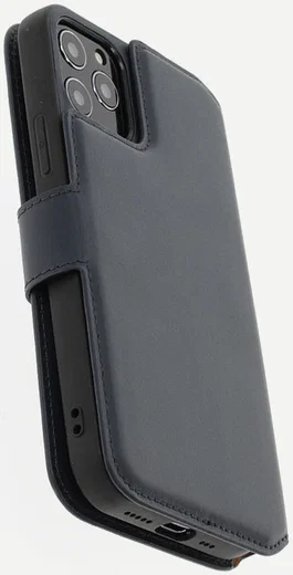 Minim 2-in-1 iPhone 12/12 Pro Hoesje Book Case en Back Cover Blauw afbeelding 10