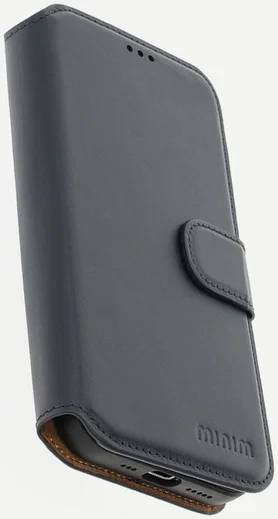 Minim 2-in-1 iPhone 12/12 Pro Hoesje Book Case en Back Cover Blauw afbeelding 9