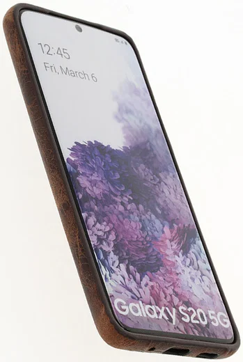 Minim Samsung Galaxy S20 Hoesje Back Cover Hoesje Bruin afbeelding 8