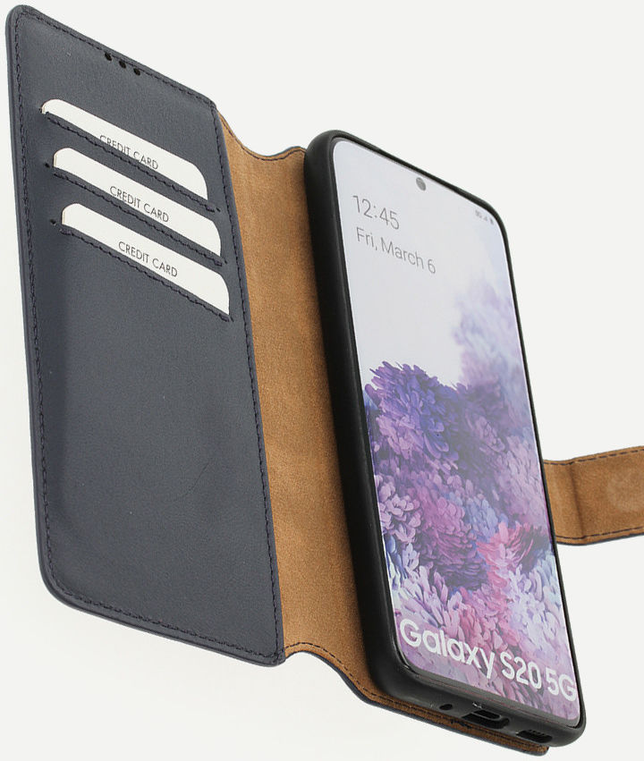 Minim 2-in-1 Samsung Galaxy S20 Hoesje Book Case en Back Cover Blauw afbeelding 1