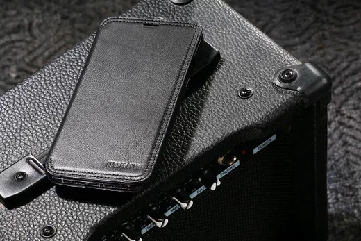 Minim Samsung Galaxy S20 Hoesje Echt Leer Book Case Zwart afbeelding 6