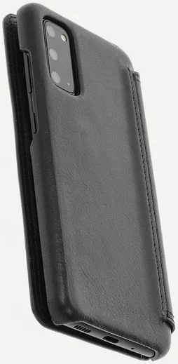 Minim Samsung Galaxy S20 Hoesje Echt Leer Book Case Zwart afbeelding 9