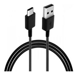 Originele Samsung USB-A naar USB-C Kabel 0.8 Meter Zwart afbeelding