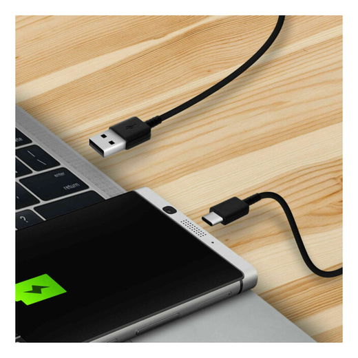 Originele Samsung USB-A naar USB-C Kabel 0.8 Meter Zwart afbeelding 3