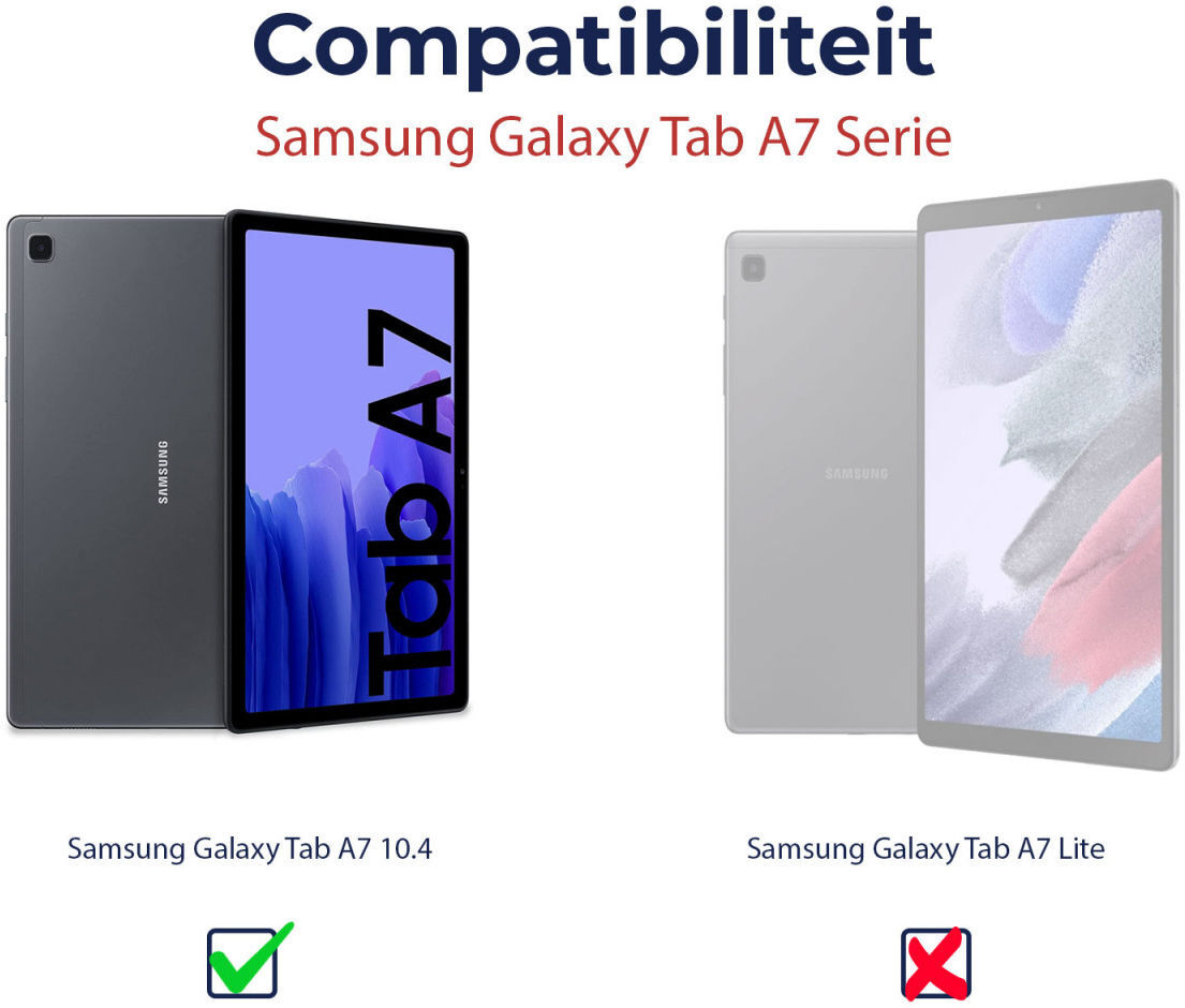 Samsung Galaxy Tab A7 (2020 / 2022) Kinder Tablethoes Handvat Zwart afbeelding 3