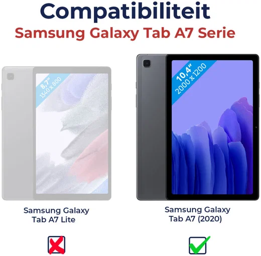 Samsung Galaxy Tab A7 (2020 / 2022) Kinder Tablethoes Handvat Rood afbeelding 9