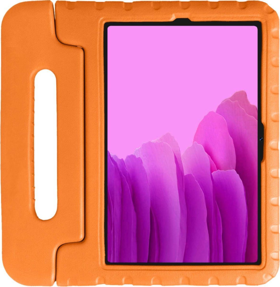 Samsung Galaxy Tab A7 (2020 / 2022) Kinder Tablethoes Handvat Oranje afbeelding 1