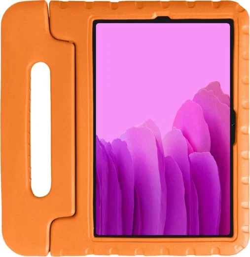 Samsung Galaxy Tab A7 (2020 / 2022) Kinder Tablethoes Handvat Oranje afbeelding 1