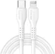 Dux Ducis 20W USB-C naar Apple Lightning Oplaad Kabel 1 Meter Wit afbeelding 1