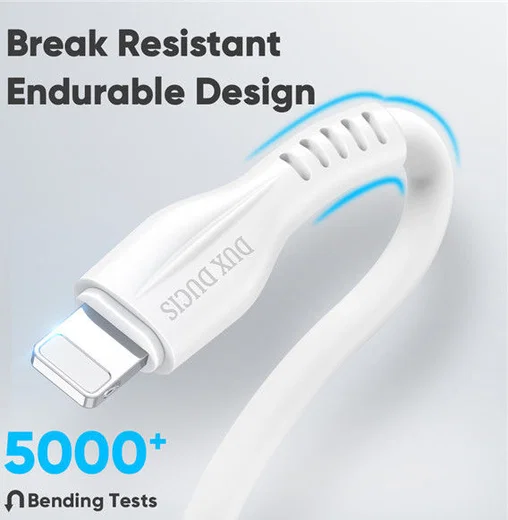 Dux Ducis 20W USB-C naar Apple Lightning Oplaad Kabel 1 Meter Wit afbeelding 3